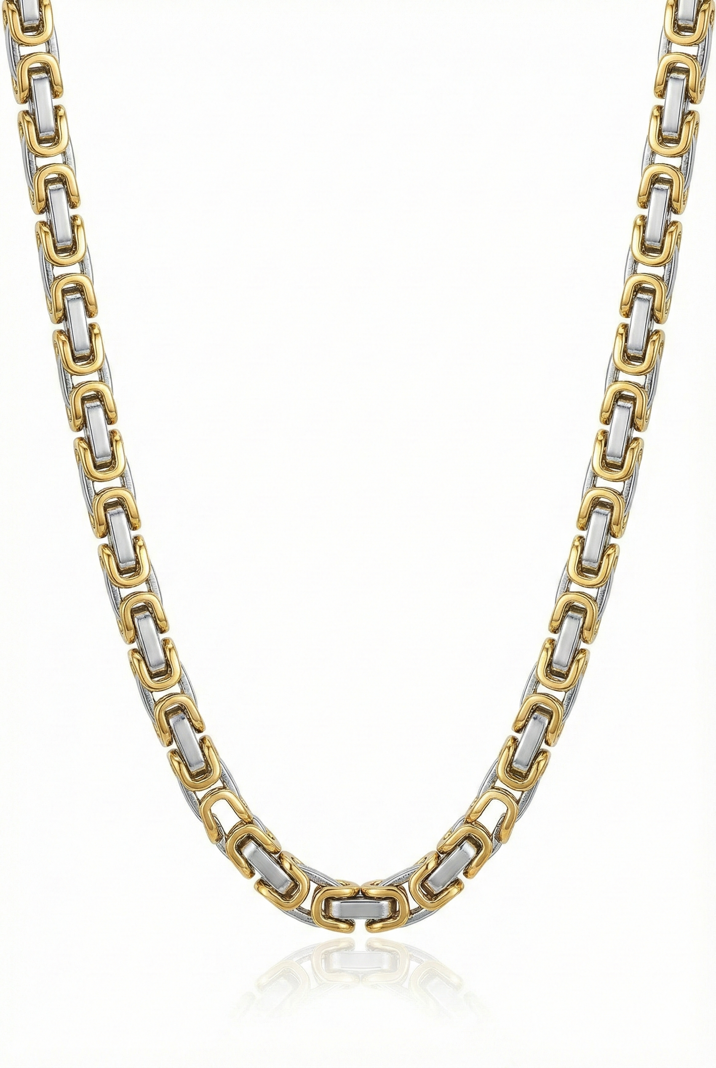 Collier Homme Acier Inoxydable Maille Royale 60cm - Acier Inox 316L