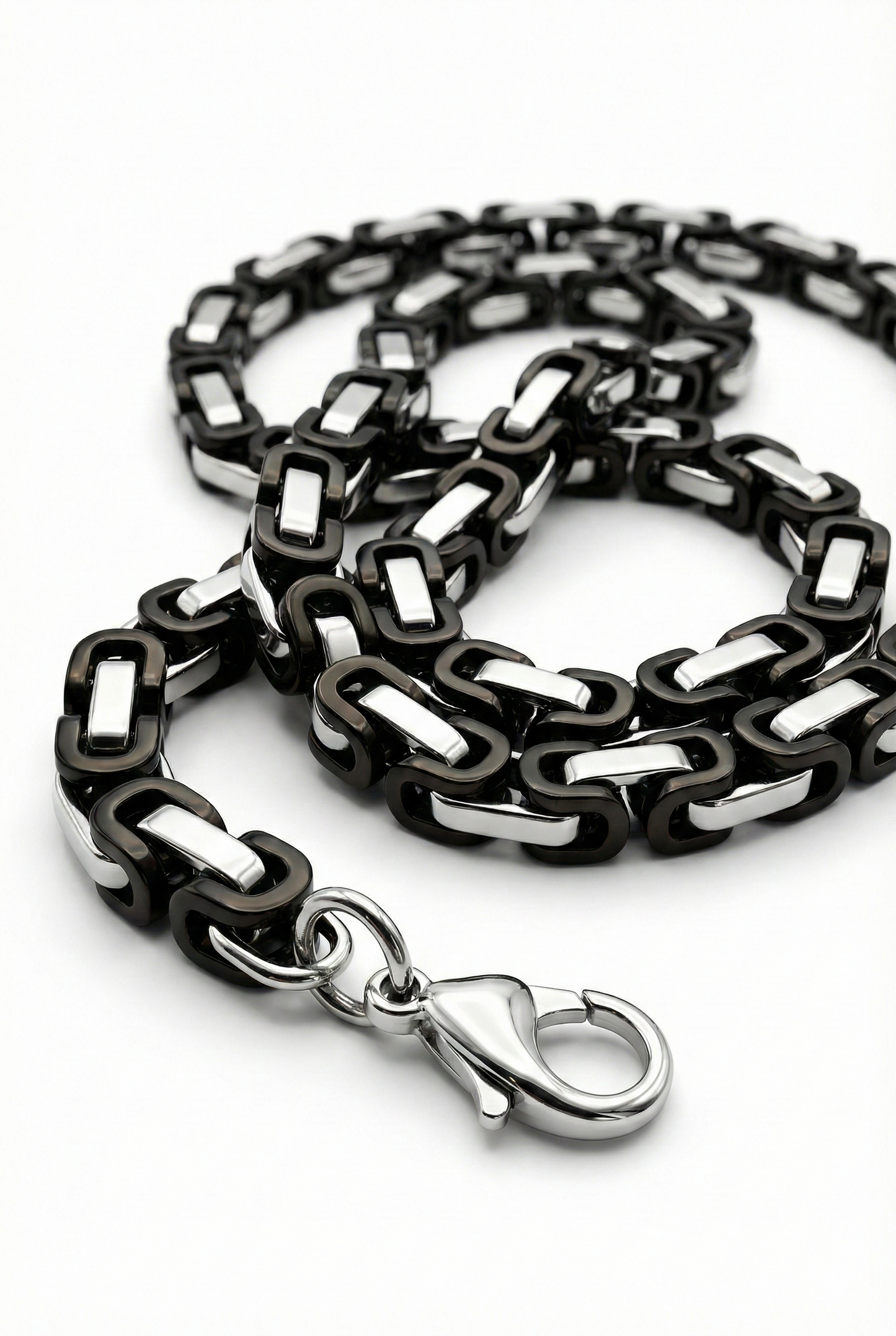 Collier Homme Acier Inoxydable Maille Royale 60cm, cadeau pour homme