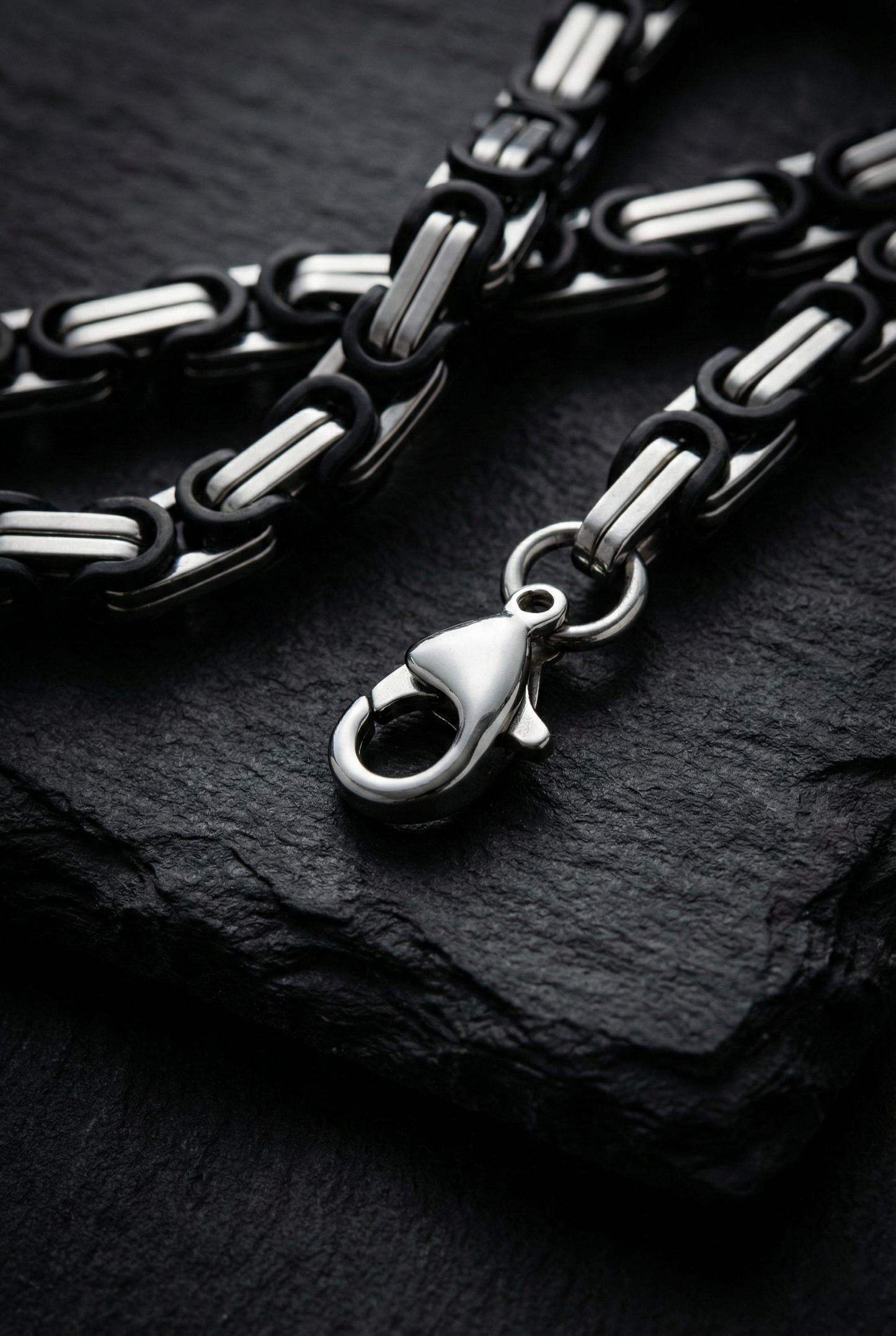 Collier Homme Acier Inoxydable Maille Royale 60cm, cadeau pour homme