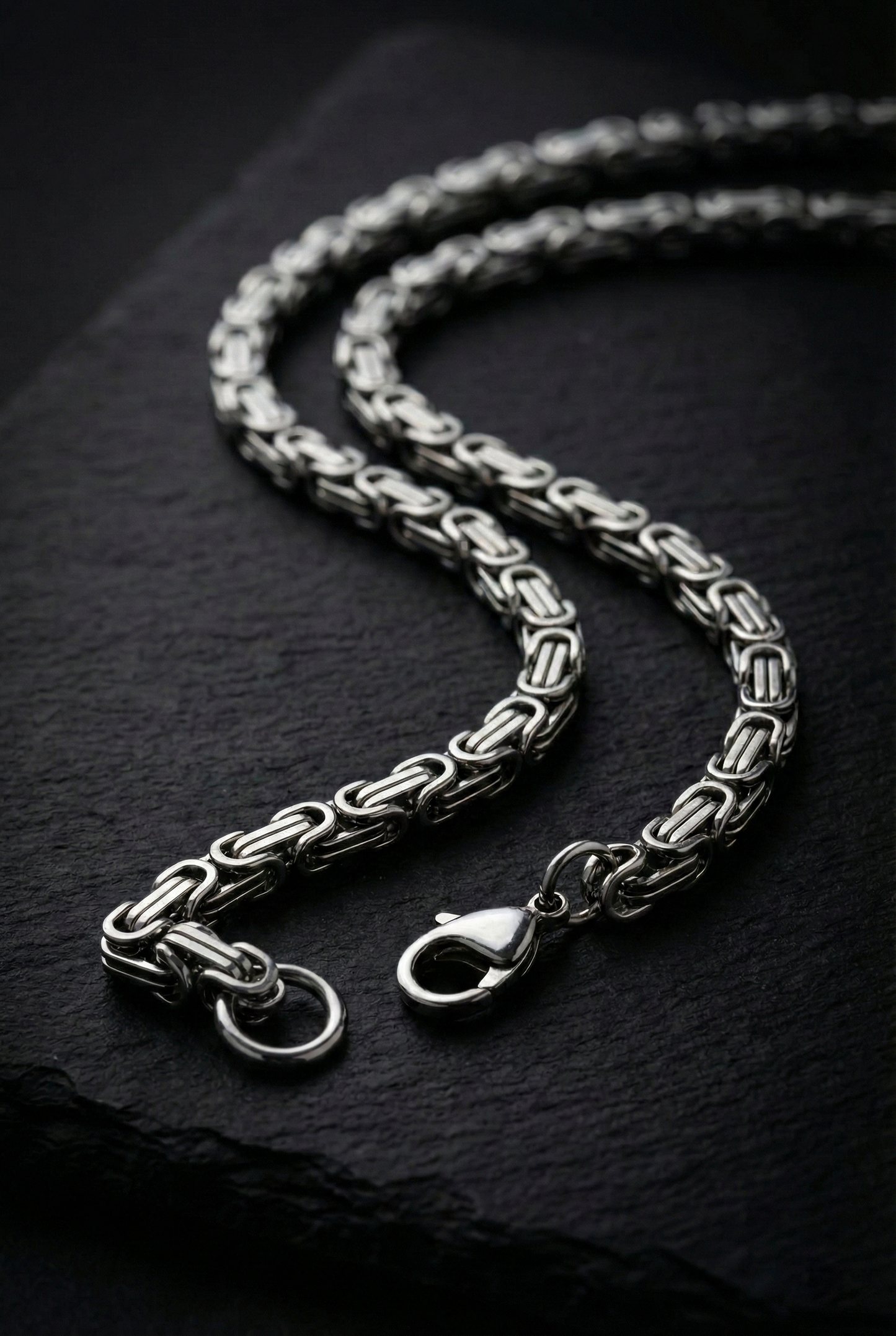 Collier Homme Acier Inoxydable Maille Royale, chaîne homme maille Maille Royale, cadeau pour lui